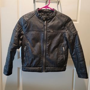 Girl's Faux Leather Jacket Size 134